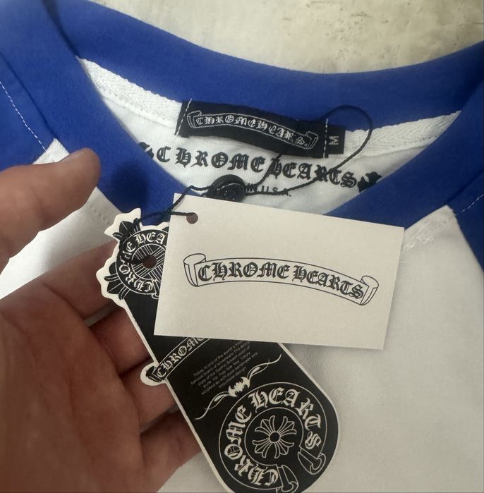 Лонгслів | longsleeve | Chrome hearts | кром хартс | синій | blue