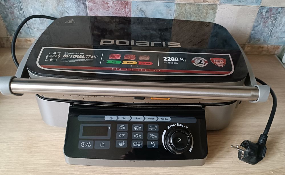 Гриль-барбекю електричний Polaris PGP 3002 DP Optimal Temp