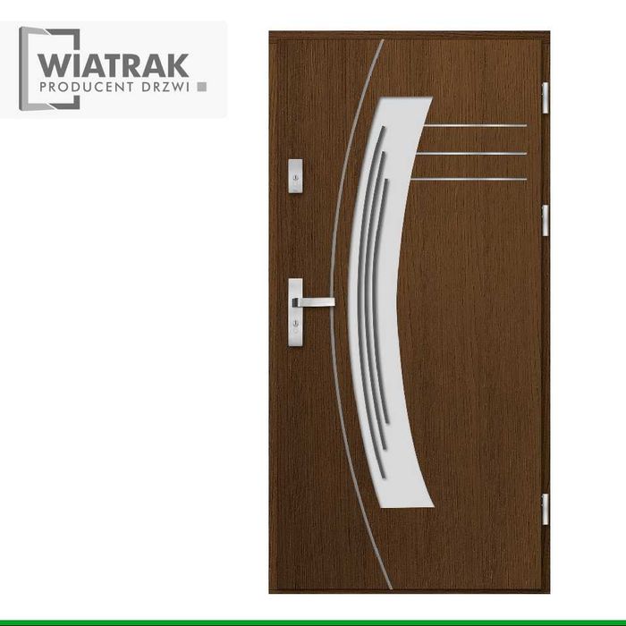 Drzwi zewnętrzne drewniane