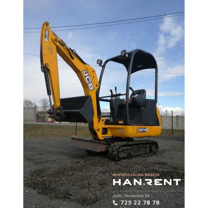 Minikoparka JCB 5 T - Wypożyczalnia maszyn HANRENT