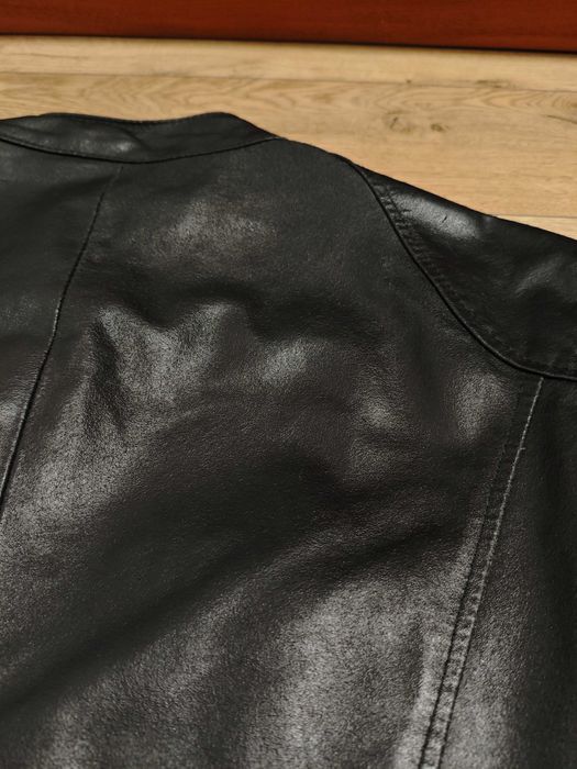 Sasch італія L шкіряна чоловіча куртка стиль байкерська чорна belstaff