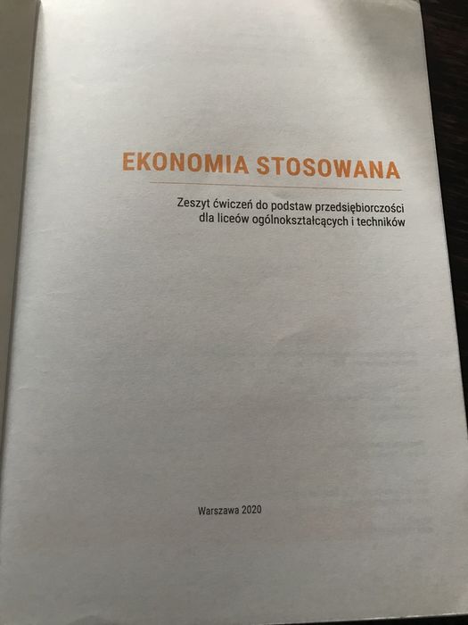 Ekonomia stosowana zeszyt ćwiczeń