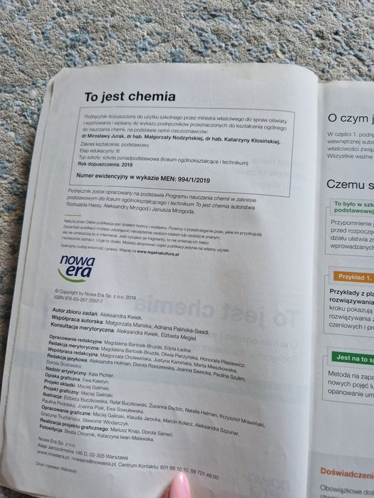 To jest chemia 1. Zakres podstawowy.  Podręcznik