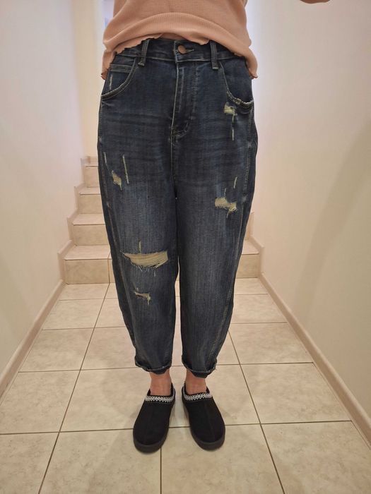 Spodnie jeansowe baloon M/L