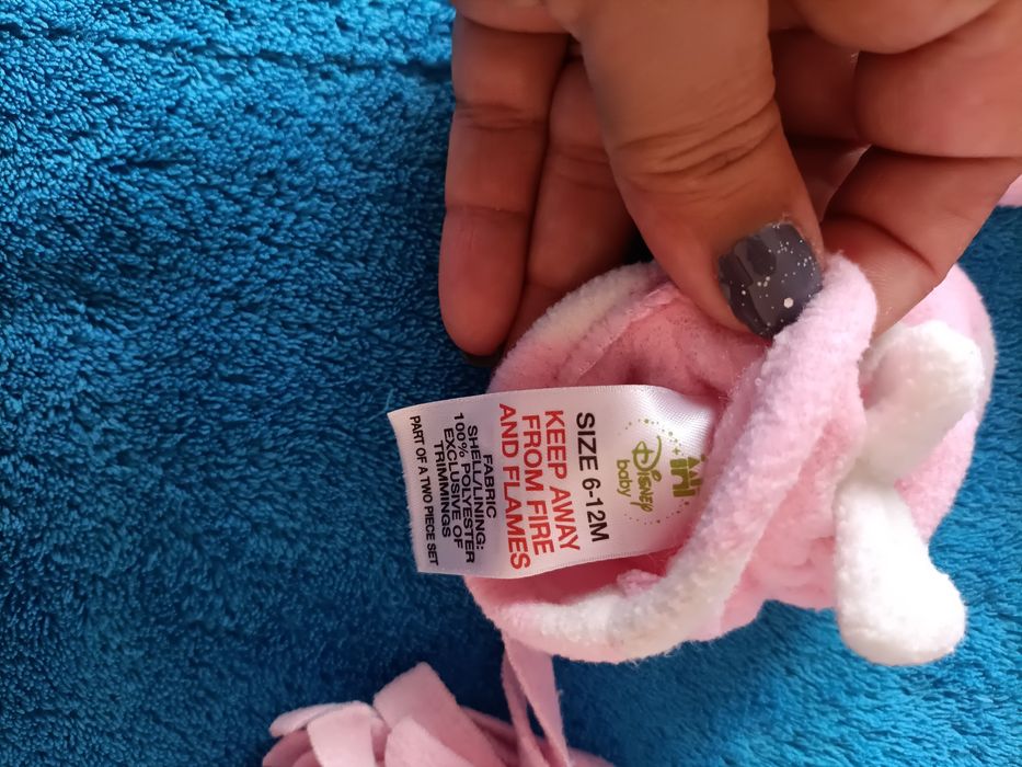 Gorro + luvas bebe disney Minnie 6/12 meses