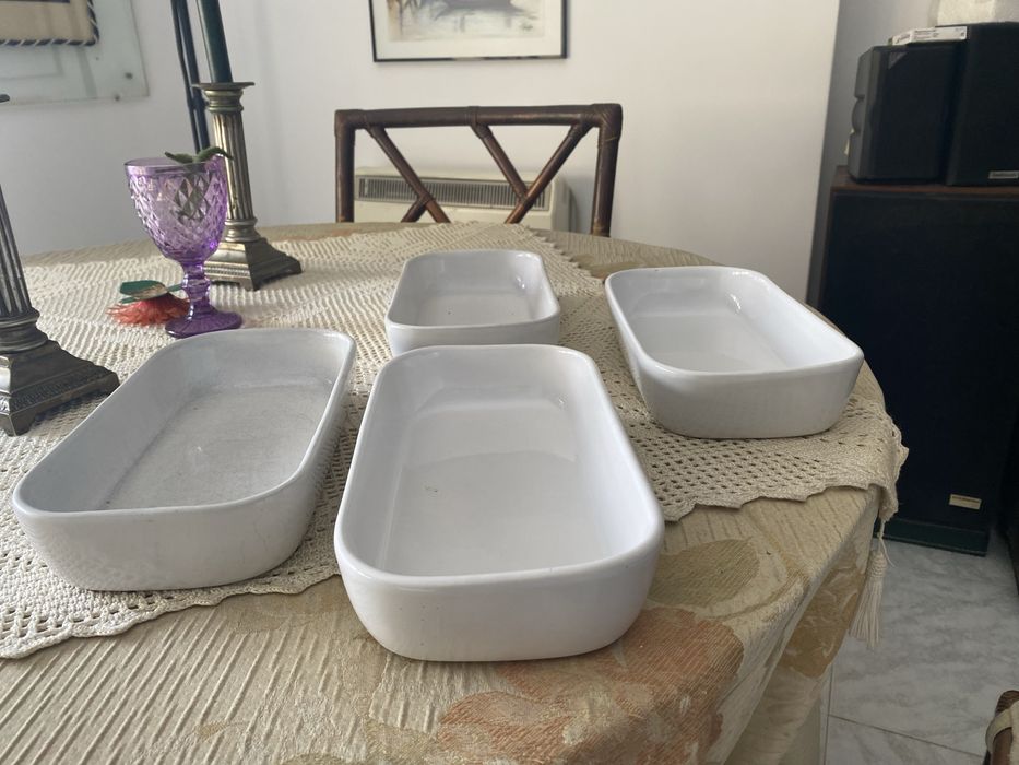 Conjunto de 4 Assadeiras / Travessas de Forno Rosti Modula (Porcelana)