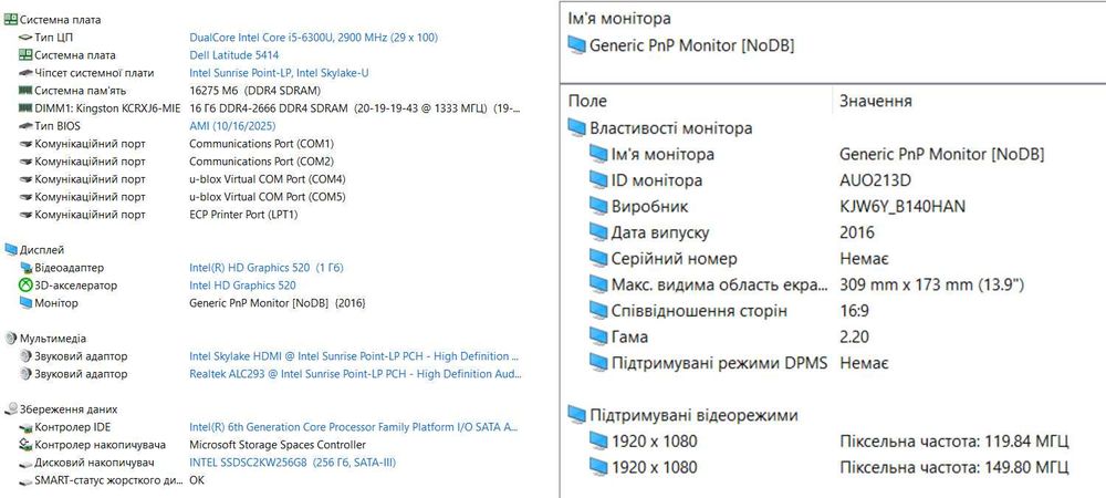 Захищений ноутбук Dell Rugged 5414