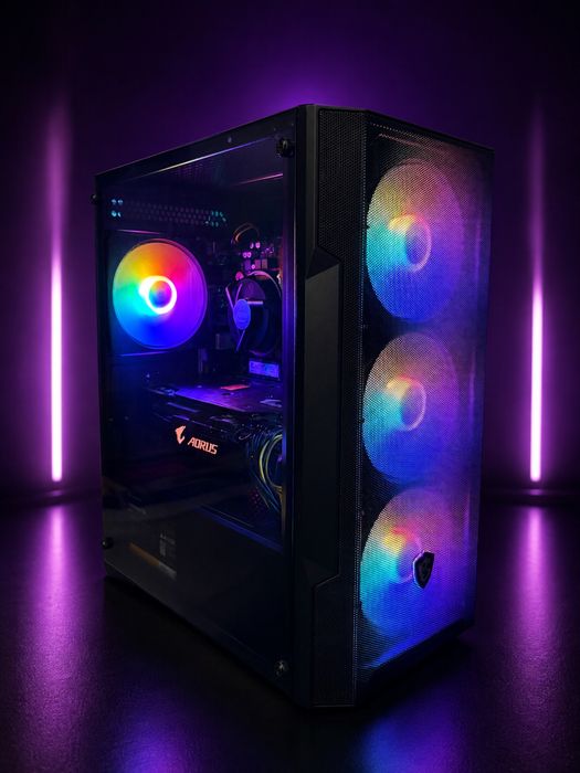 Komputer gamingowy i3-10100F /  AORUS GTX 1080 8 GB/ 16 GB RAM / SSD 500 GB / RGB