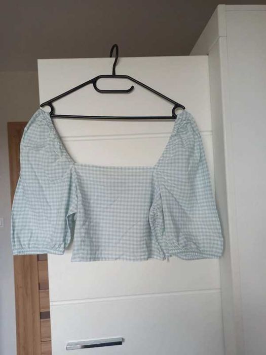 Top na suwak w kratkę