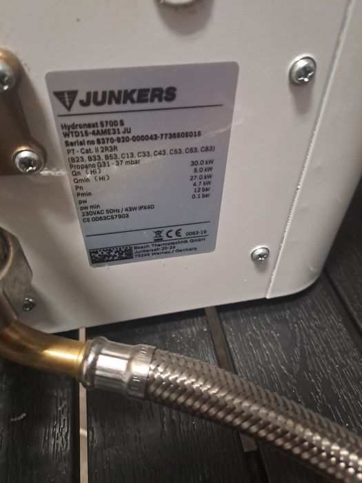 Esquentador junkers 15 litros ventilado