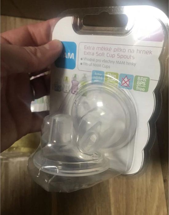 Новые сменные насадки соски на бутылочки МАМ 0+ 2+ 4+ 6+ месяца ручки