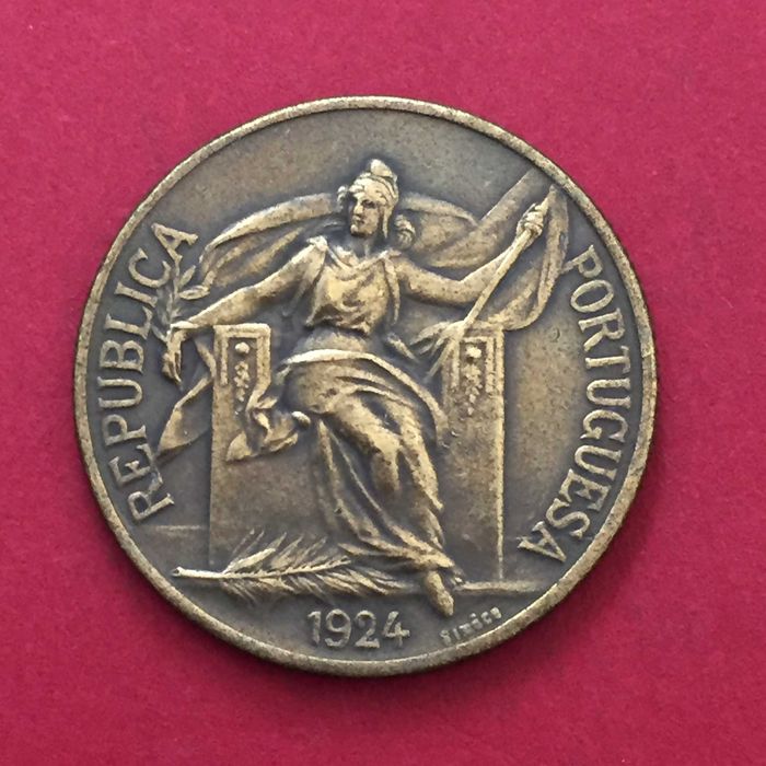 1 Escudo 1924 Bronze-Alumínio