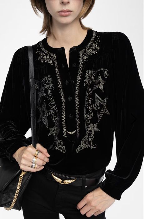 Блуза бархатная Zadig & Voltaire