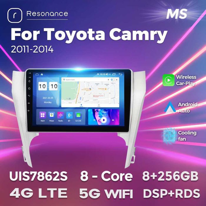 Штатна магнітола TOYOTA Camry 50 55 GPS навігація тойота android