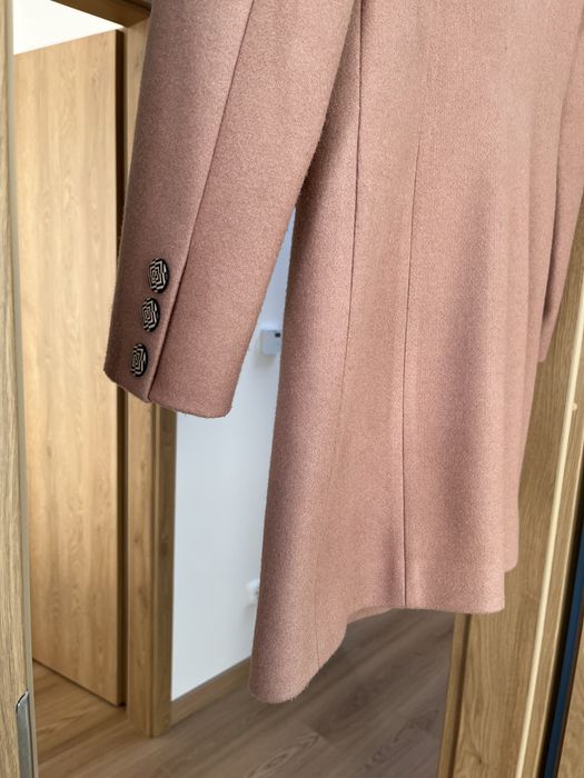 Płaszcz wełna+wiskoza, bardzo dobry stan