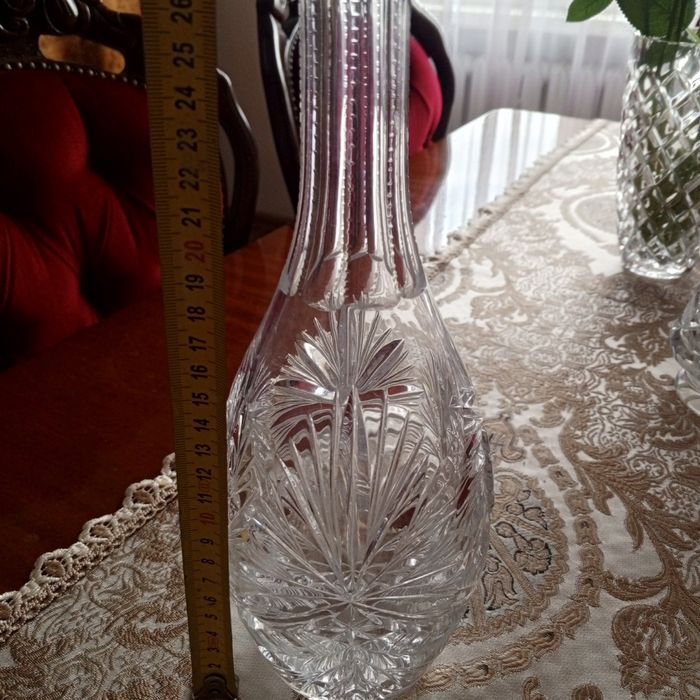 Duża karafka kryształowa