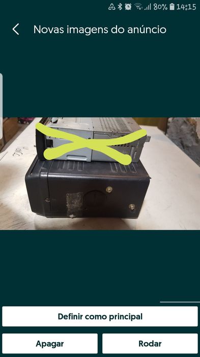 Rádio Sony de k7 e com caixa para 10 cd's