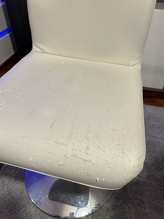 6 Cadeiras brancas usado