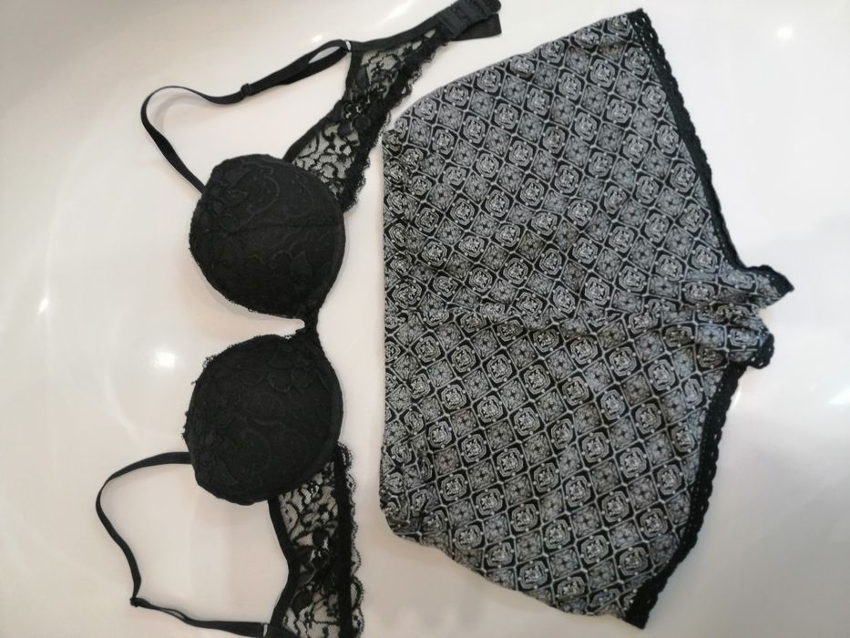 Zestaw Szorty do spania H&M + biustonosz CUBUS 75A