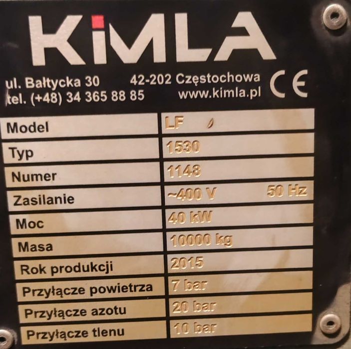 Kimla LF 1530 Fiber Laser