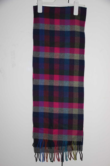 Szalik w kratkę 100 % lambswool  Profumo