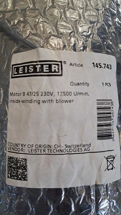 Silnik Wentylator Leister 145.743 230V