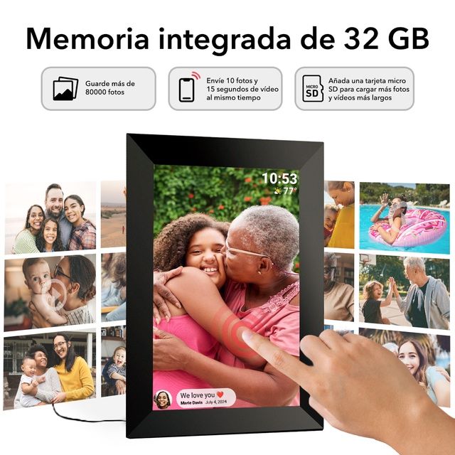 10.1 дюймова цифрова сенсорна фоторамка Frame we o