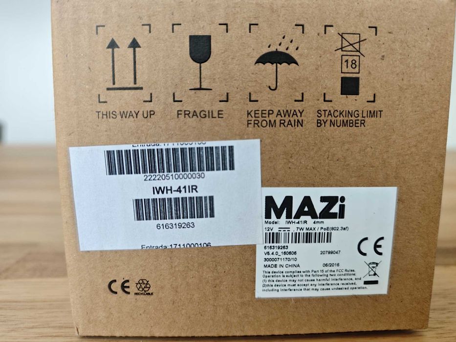 Câmara de Segurança IP MAZi IWH-41IR PoE (Como Nova / Duas Unidades)