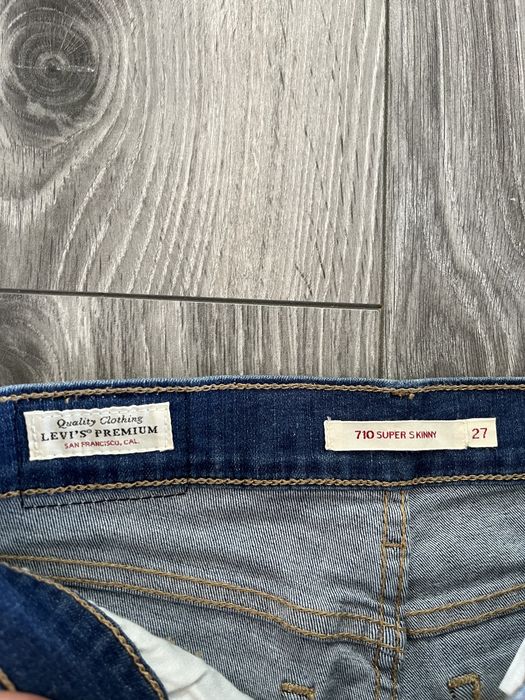 Spodnie jeans Levis 710 super skinny W27 L30