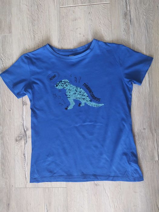 T-shirt koszulka Sinsay z cekinami chłopięca r. 140 9-10 lat