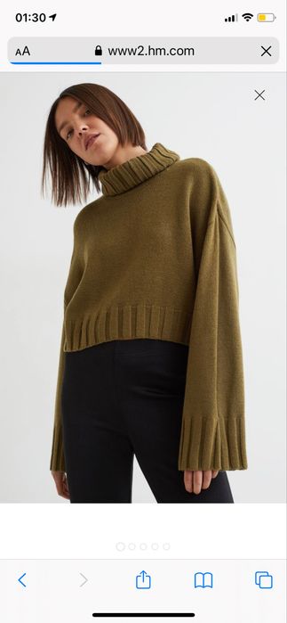 Свитер укороченный H&m