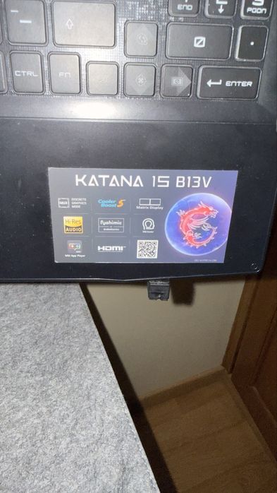 MSI Katana 15 B13V Laptop, Like New and Still Under Warranty64552453207554121
