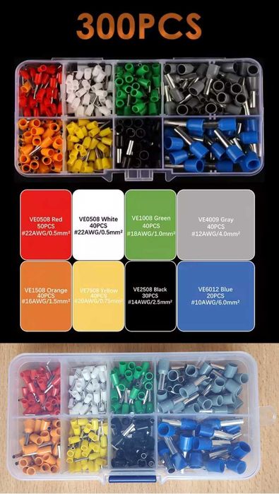 Кліщі (кримпер) Wozobuy HSC8 6-6A 0.25-6 мм² + 1900 наконечників