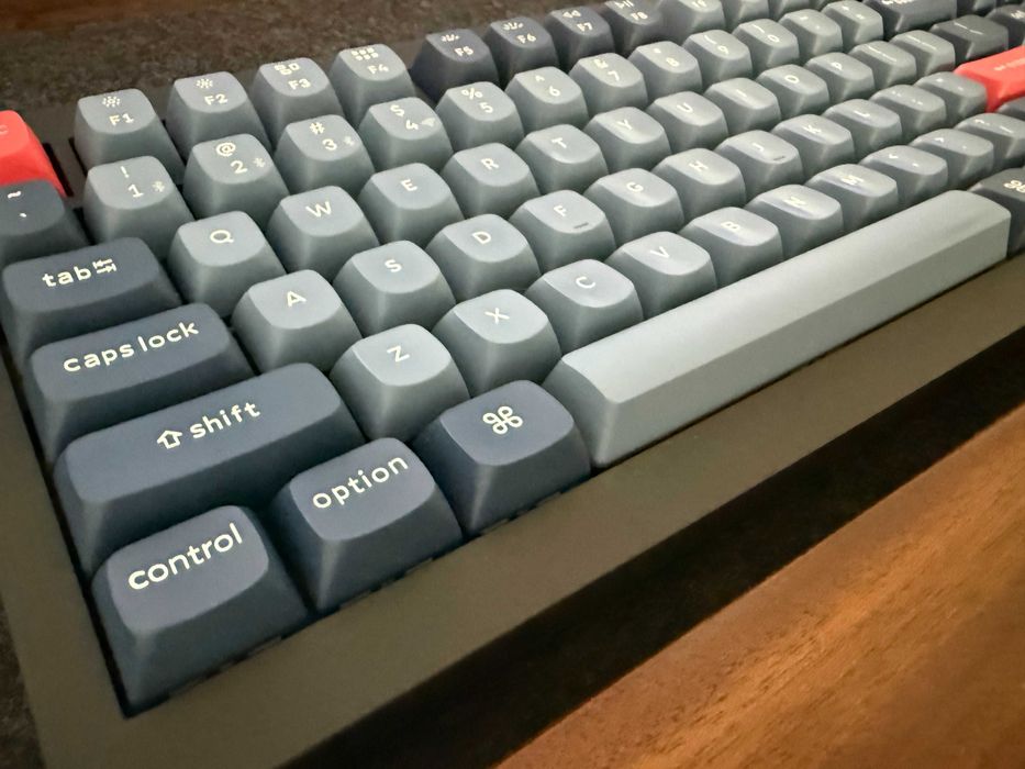 Keychron V3 Max QMK/VIA + Keychron Wooden Palm Rest + Etui Keychron