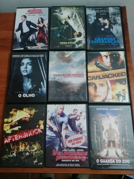 filmes, acção, terror, comédia, romance, etc.
