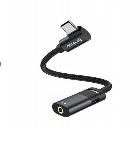 Nowy Mcdodo USB-C Jack 3.5 Adapter DAC ładowanie 60W audio AUX