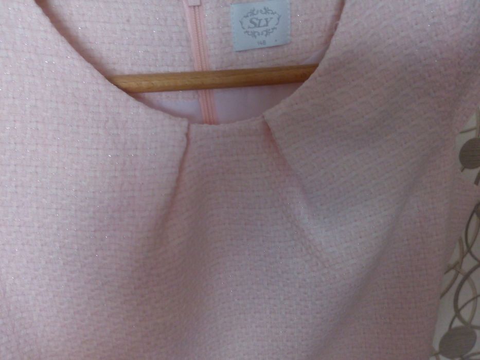 Sukienka dziewczęca pudrowy róż