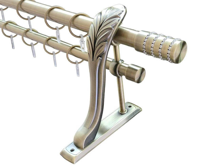 Карниз до штор металевий 25/19мм ретро Люксор антик 2,40м