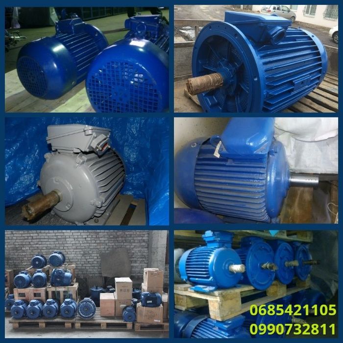 Электродвигатель 7.5квт,11,15,22,30,37,45,55 НОВЫЙ,б.у,3000-1500-1000