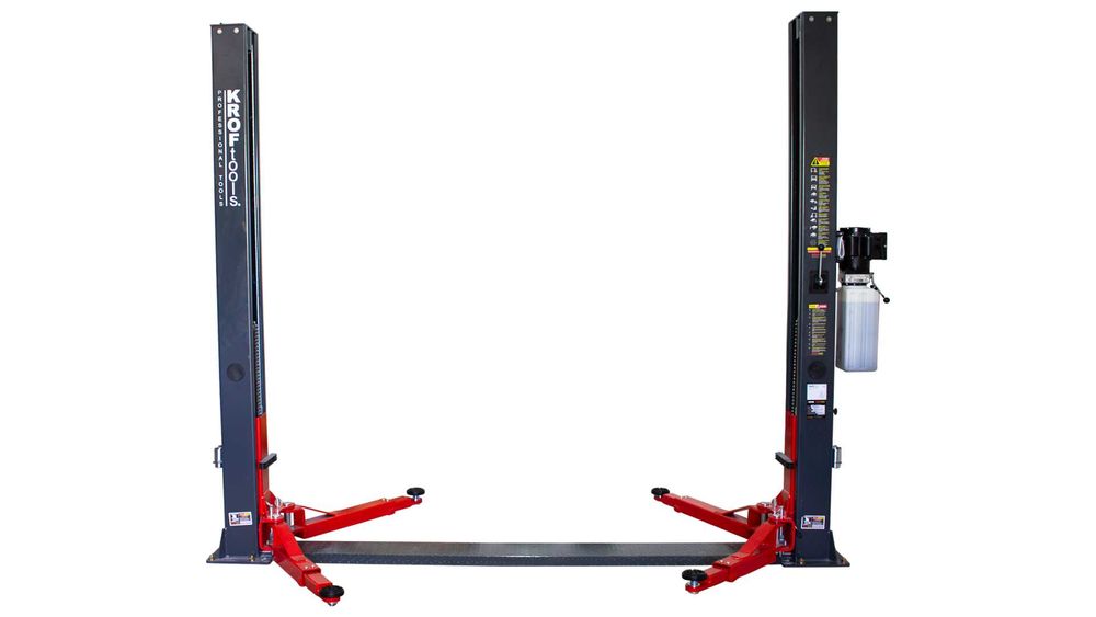Elevador automóvel Electro-Hidráulico 2 Colunas 4 Toneladas 220V KROFTOOLS 9802 Económico JL20