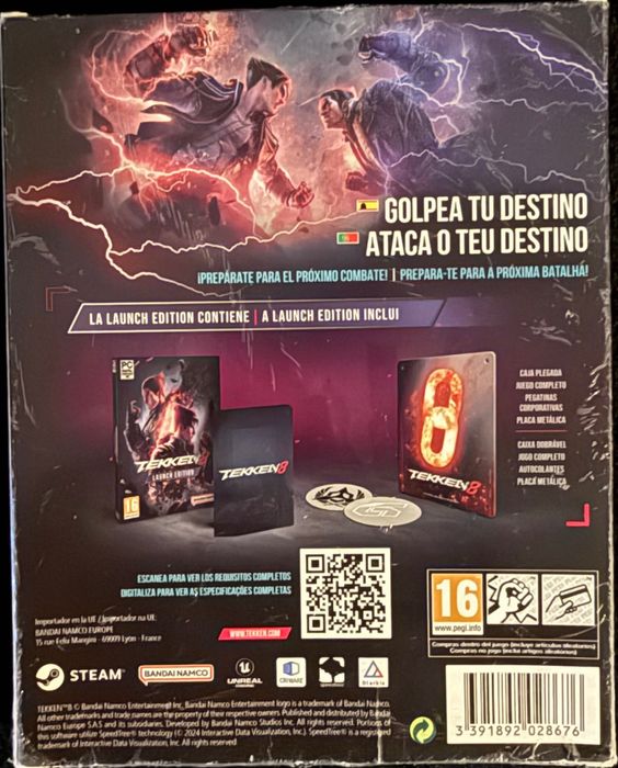 Jogo PC Tekken 8 (Launch Edition)- novo, 2 anos de garantia
