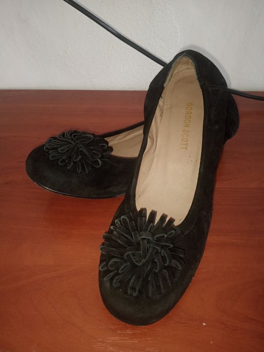 Балетки, туфлі замш