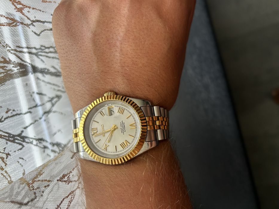 Męski Unikatowy Zegarek Seiko Detejust Mod Automat NH35A Jak Rolex/Stan Gabinetowy!