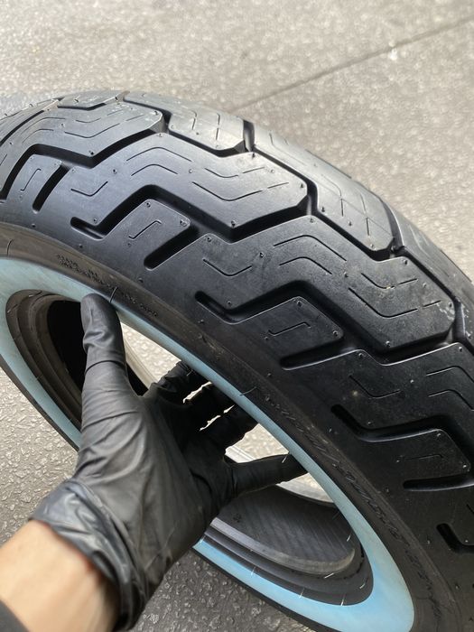 Pneu de mota 150/90B15 Dunlop D404 (FAIXA BRANCA)