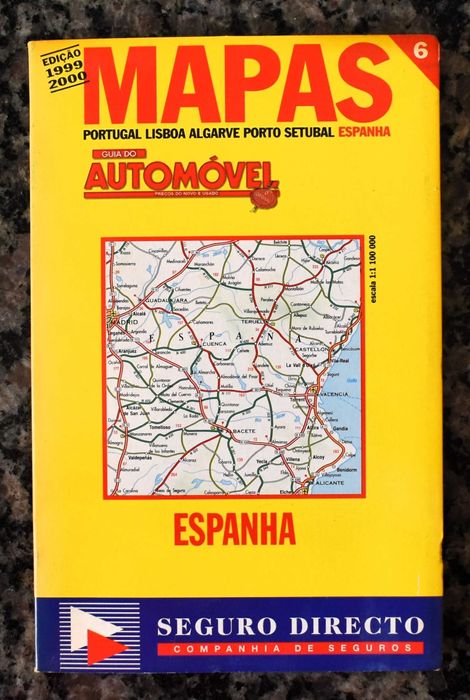 6 Antigos mapas das estradas de Portugal e Espanha