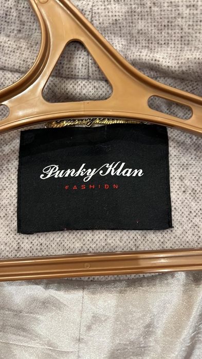 Демісізонне Пальто Punky Klan манто з мехом песца