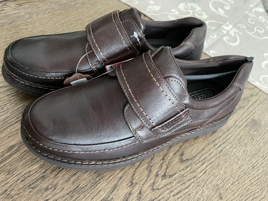 Nowe skórzane buty męskie