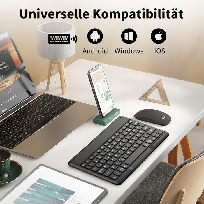 EasyAcc Niemiecka klawiatura Bluetooth, QWERTZ
