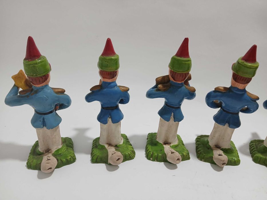 8 Bonecos figurados Barcelos - Apitos - Banda / Músicos - Originais