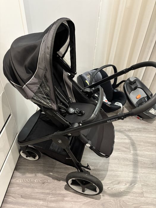 Conjunto Cybex Balios M + Ovo Cloud Q + Base Isofix + Acessórios